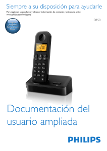 Manual de usuario Philips D1501B