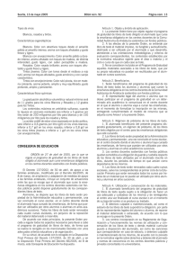 Orden de 27 de abril de 2005, de la Consejería