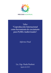 Taller “Coproducción Internacional como herramienta de