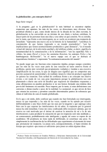 la globalización: ¿un concepto elusivo? hugo fazio vengoa A la