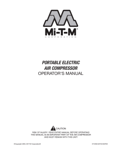 portable electric air compressor - Mi-T-M