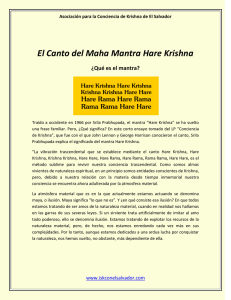 El Canto del Maha Mantra Hare Krishna
