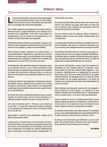 Ordenar ideas - Revista Palermo