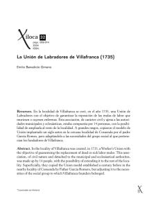 La Unión de Labradores de Villafranca (1735)