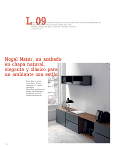 Nogal Natur, un acabado en chapa natural, elegante y clásico para