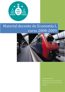 Material docente de Economía I, curso 2008-2009
