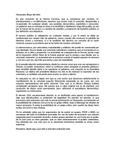 Carta Rubén Blades mayo 2016