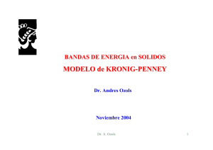MODELO de KRONIG-PENNEY