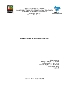 Modelado de Datos - Universidad de Carabobo