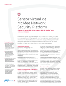 Virtual Network Security Platform Ficha Técnica