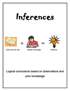 What is an INFERENCE?
