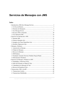 Servicios de Mensajes con JMS