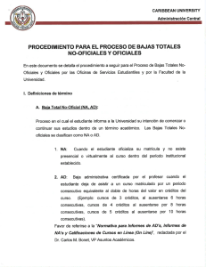 procedimiento para el proceso de bajas totales no