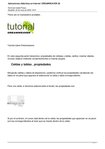 Aplicaciones didácticas en Internet: DREAMWEAVER (II)