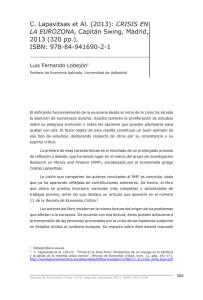 C. Lapavitsas et Al. (2013): CRISIS EN LA EUROZONA, Capitán