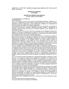Decreto de Urgencia N° 067-2009