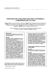 toxicidad de litio inducida por captoprilo. a propósito de un