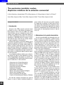 Tus pacientes también vuelan. Aspectos médicos de la aviación