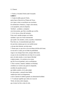 G. Chaucer /// Troilo y Créssida (Troilus and Crisseyde) LIBRO I 1