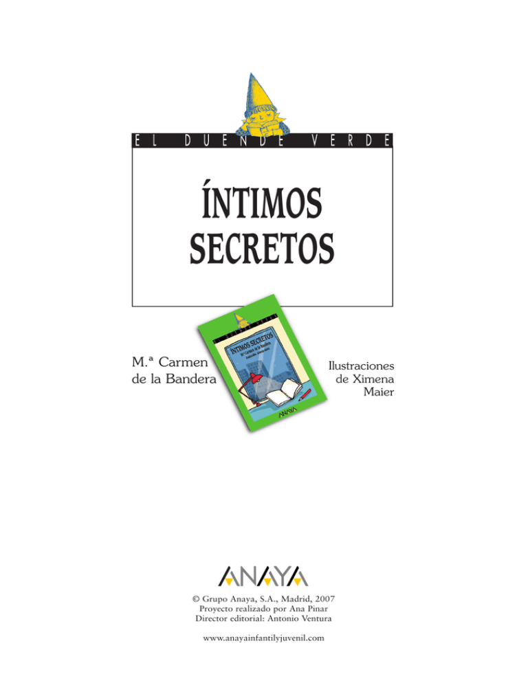 Intimos Secretos Anaya Infantil Y Juvenil 6250