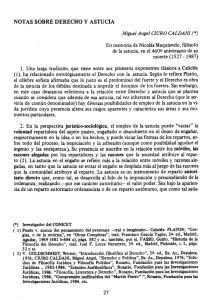 NOTAS SOBRE DERECHO Y ASTUCIA Miguel Angel CIURO