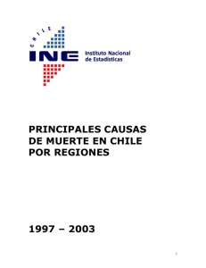 Causas de Muerte por Regiones 2003