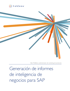 Generación de informes de inteligencia de negocios para SAP