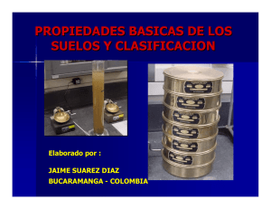 PROPIEDADES BASICAS DE LOS SUELOS Y CLASIFICACION