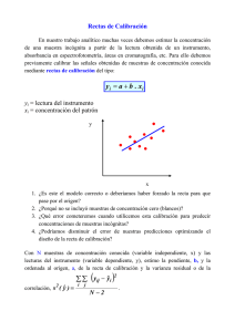 Rectas de Calibraci&oacute;n