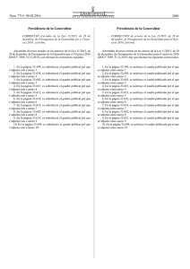 CORRECCIÓ d`errades de la Llei 11/2015, de 29 de desembre, de