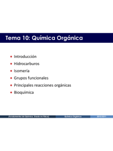 Química Orgánica - Página de docencia, Departamento de Química