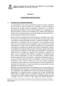 CAPÍTULO I PLANTEAMIENTO METODOLÓGICO 1.1