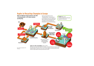 Le cuivre, champion du recyclage en Europe Copper, the recycling