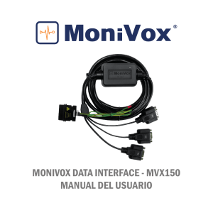 MONIVOX DATA INTERFACE - MVX150 MANUAL DEL USUARIO