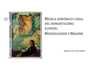 mendelssohn y brahms - Coro Francis Poulenc