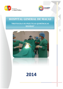 5 Protocolo de Prácticas Quirúrgicas Seguras