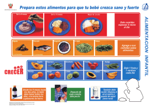 Prepara estos alimentos para que tu bebé crezca sano y fuerte