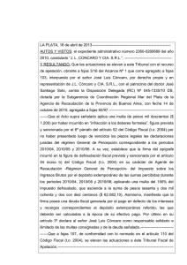 LA PLATA, de julio de 2005 - Tribunal Fiscal de Apelación