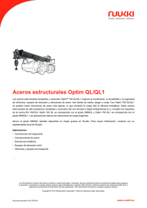 Aceros estructurales Optim QL/QL1
