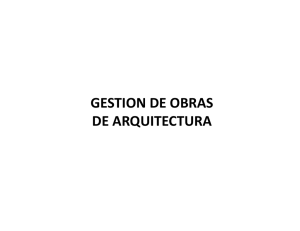 GESTION DE OBRAS DE ARQUITECTURA
