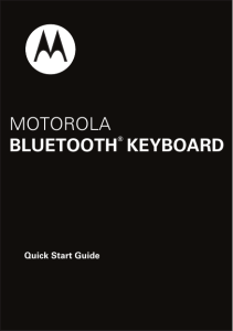 motorola bluetooth® keyboard