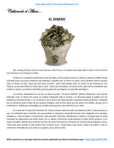 artículo (el dinero) - Iglesia de Cristo en Quezaltepeque