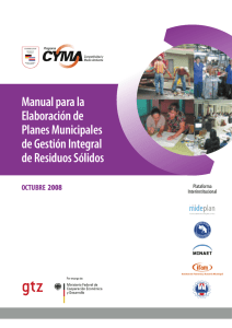Manual para la Elaboración de Planes Municipales de Gestión
