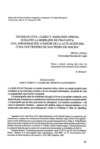 sociedad civil, clero y axiología oficial durante la rebelión