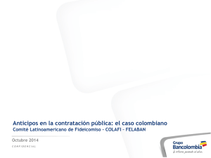 Anticipos en la contratación pública: el caso colombiano