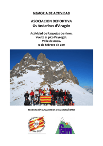 MEMORIA DE ACTIVIDAD - Os Andarines d`Aragón
