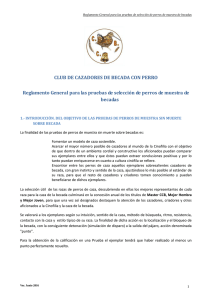 CLUB DE CAZADORES DE BECADA CON PERRO Reglamento