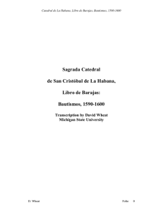 Sagrada Catedral de San Cristóbal de La Habana, Libro de Barajas