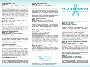 cáncer de ovarios - Foundation for Women`s Cancer