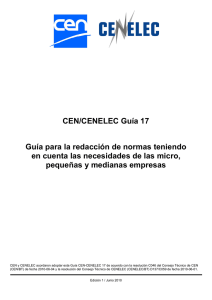 CEN/CENELEC Guía 17 Guía para la redacción de normas